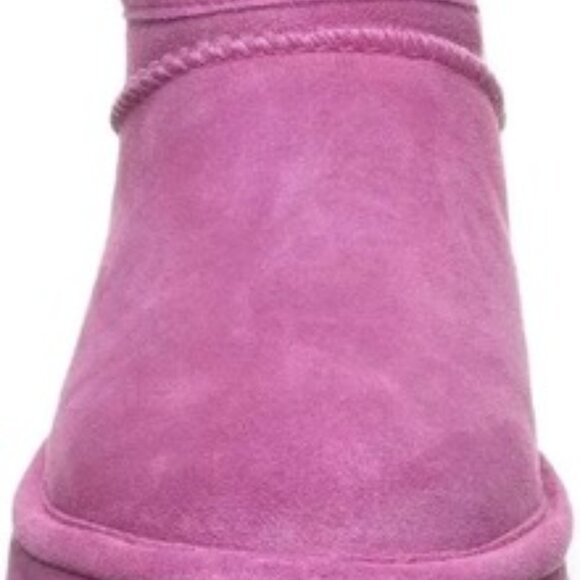 BEARPAW Women's Super Shorty Ankle Boot Pink Size 8 - Picture 5 of 5